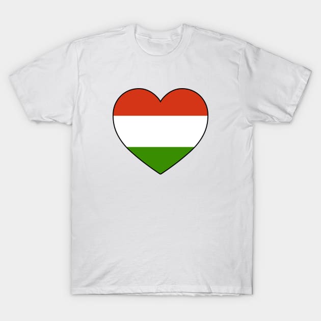 Heart - Hungary T-Shirt by Tridaak